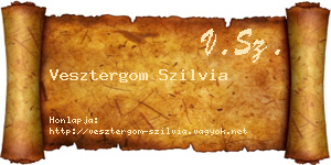Vesztergom Szilvia névjegykártya